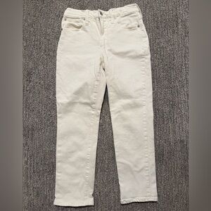 Madewell The Perfect Vintage Jean 25P White High Rise Straight Leg Denim